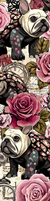 Free turtle bookmark featuring bulldog turtles